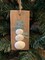 Driftwood Holiday Snowman Sea Shell Ornaments | Faux Seaglass | Cute Holiday Gift Tags | Simple Thank You Gift | Happy Colorful Beach Art product 6